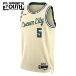 Milwaukee Bucks Trikot Gary Trent JR Nike 2025-26 City Edition Weiß Swingman - Kinder